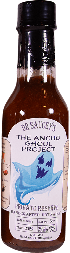 Bottle of The Ancho Ghoul Project by Dr Saucey's